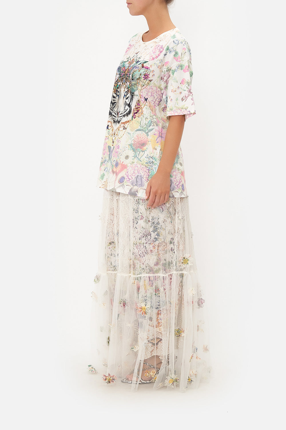 OVERSIZE BAND TEE QUEENS BEE HIVE