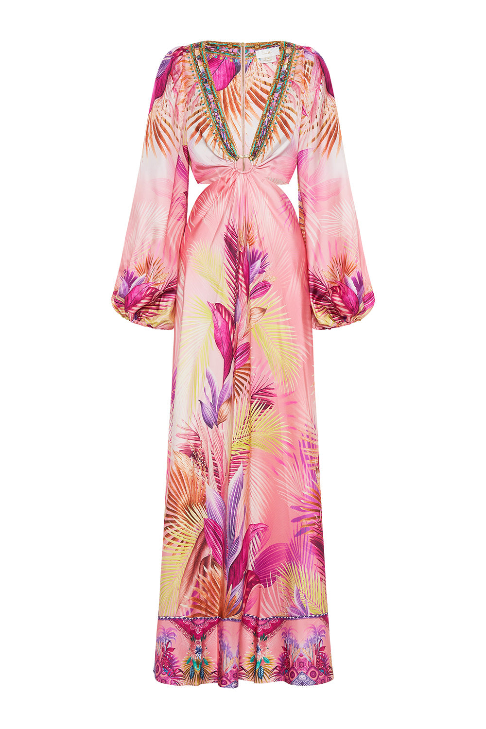 U-RING CUT OUT DRESS SOUTH BEACH SUNRISE