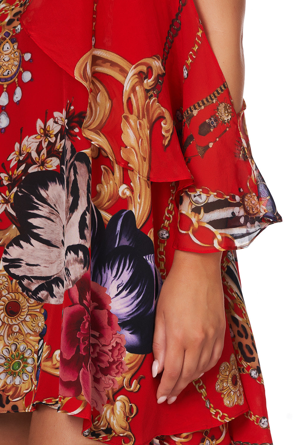 NECK TIE SHORT DRESS PRIMA DONNA