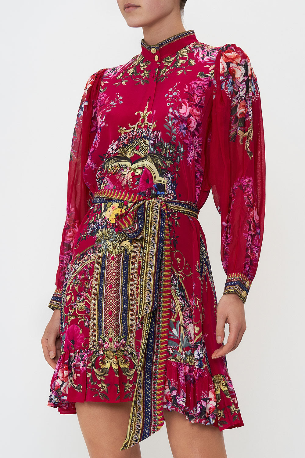 DROP SLEEVE SHIRT DRESS BOHEME BLOOMS