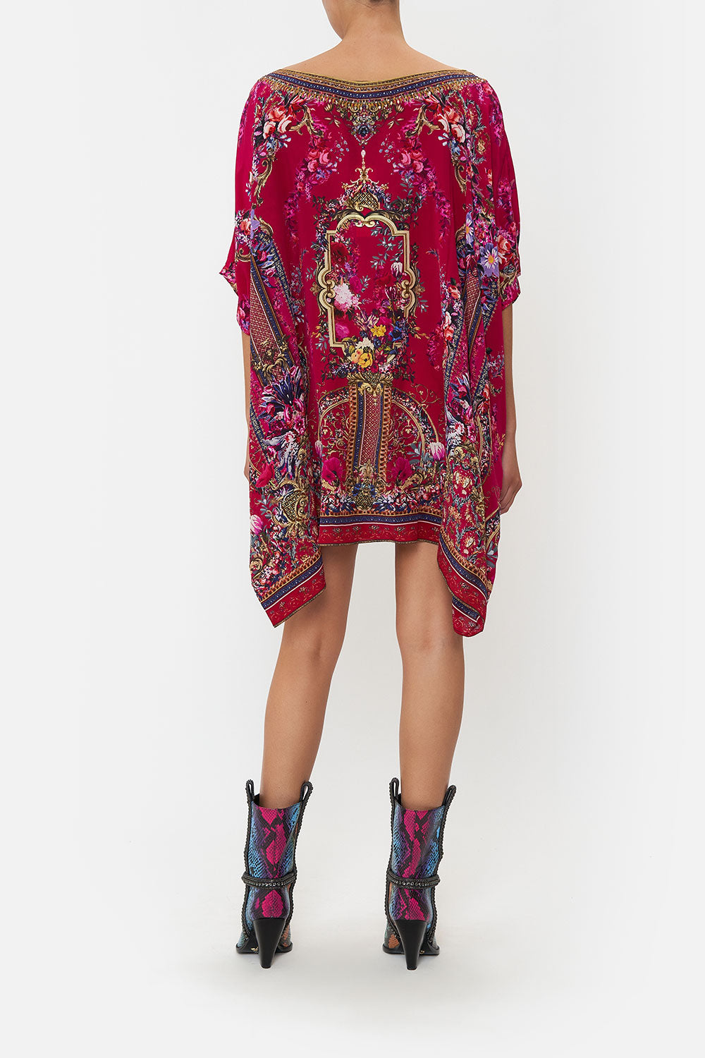 SHORT ROUND NECK KAFTAN BOHEME BLOOMS