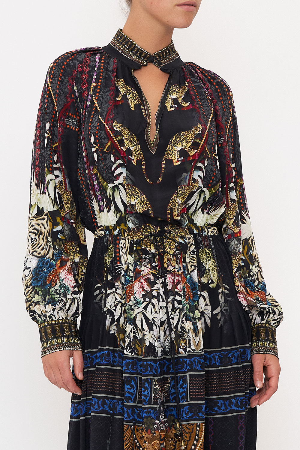 LONG SLEEVE DRESS WITH COLLAR HOLLYWOOD HEIST