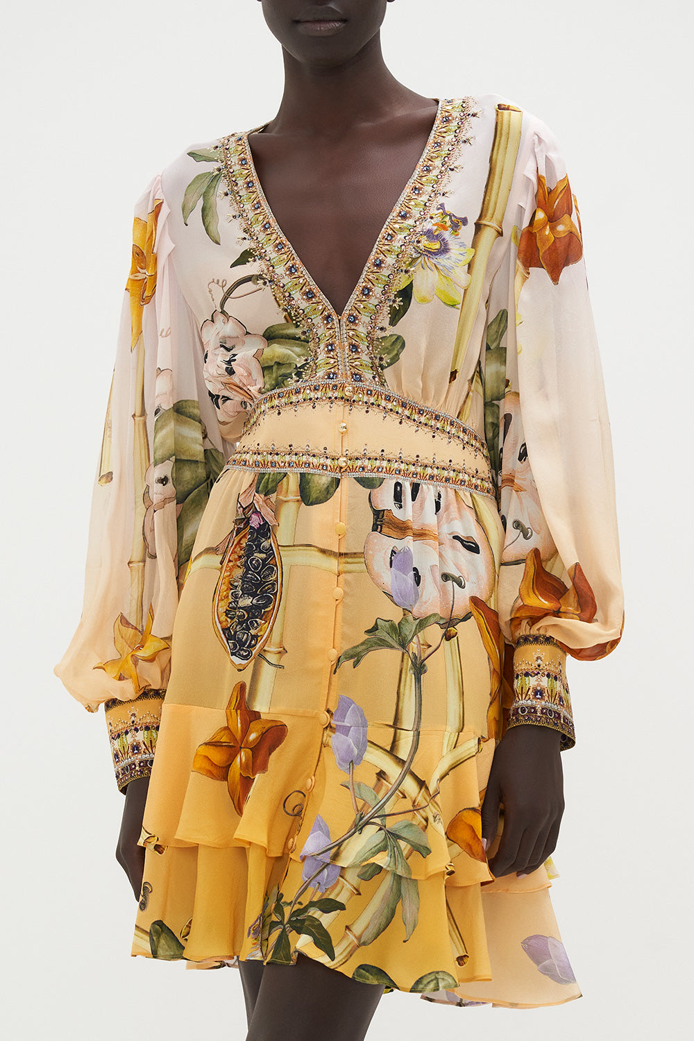 BUTTON FRONT FRILL DRESS ORIGINAL SIN