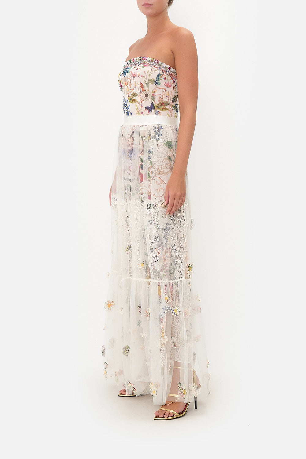 BANDEAU BODYSUIT WITH FRILL QUEENS BEE HIVE