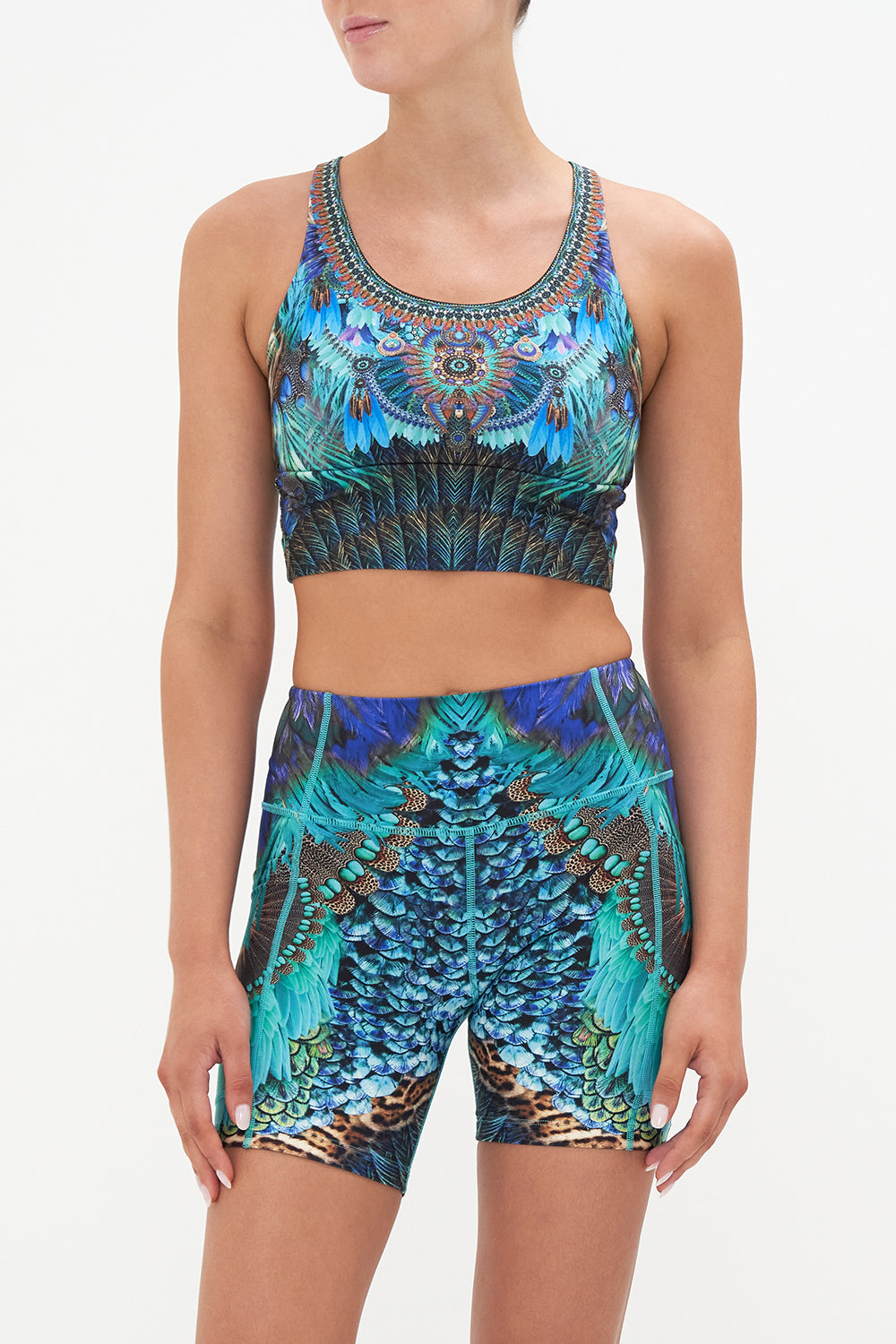 BANDED RACER BACK CROP THE CREATOR