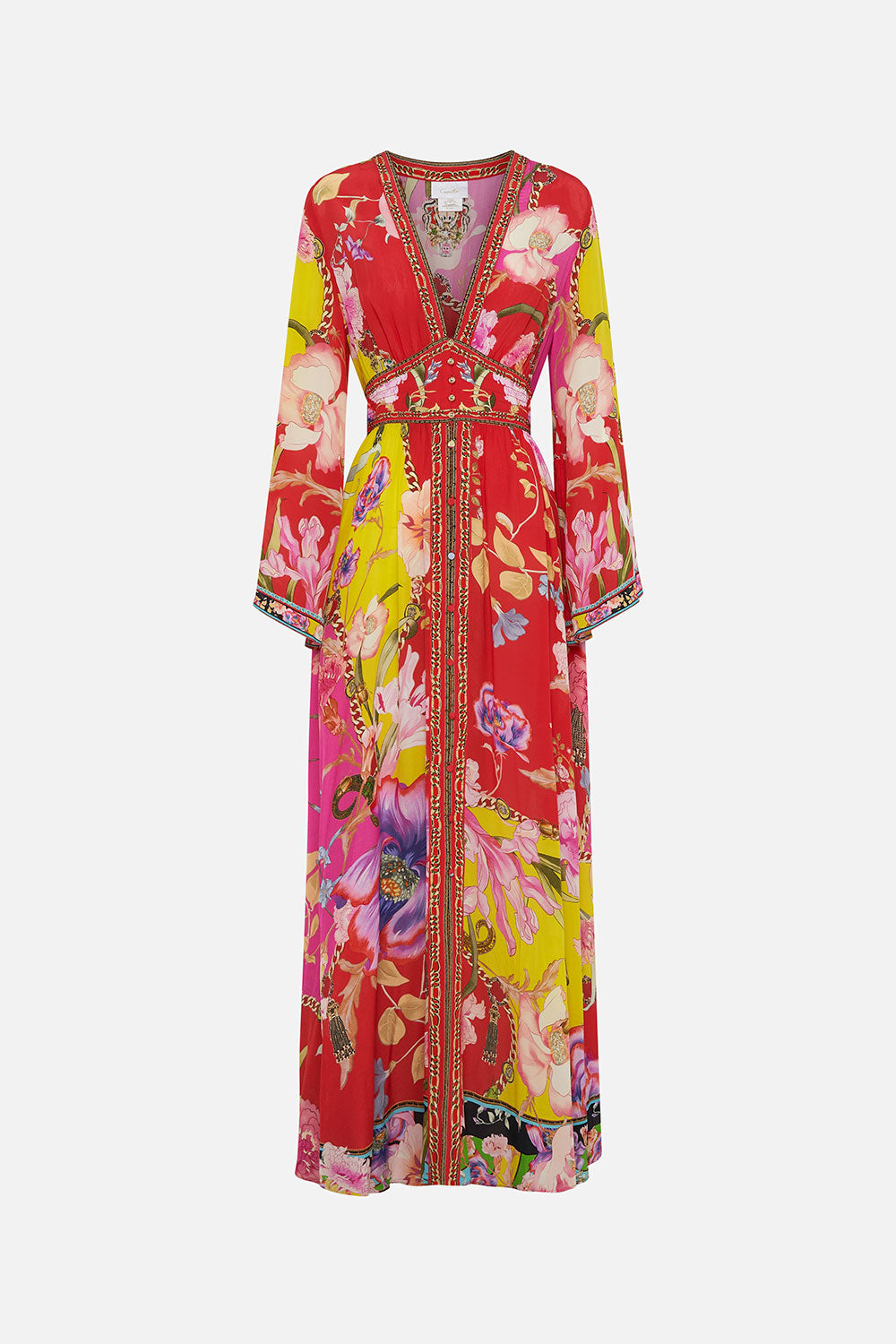 KIMONO SLEEVE DRESS WITH SHIRRING DETAIL THE BEETLES