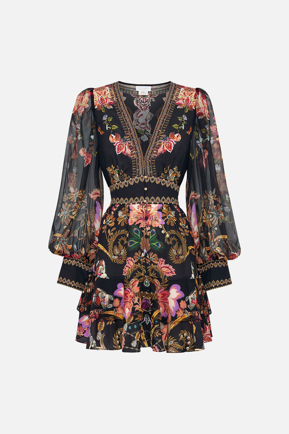 BUTTON FRONT FRILL DRESS TO CATCH A SPIDER