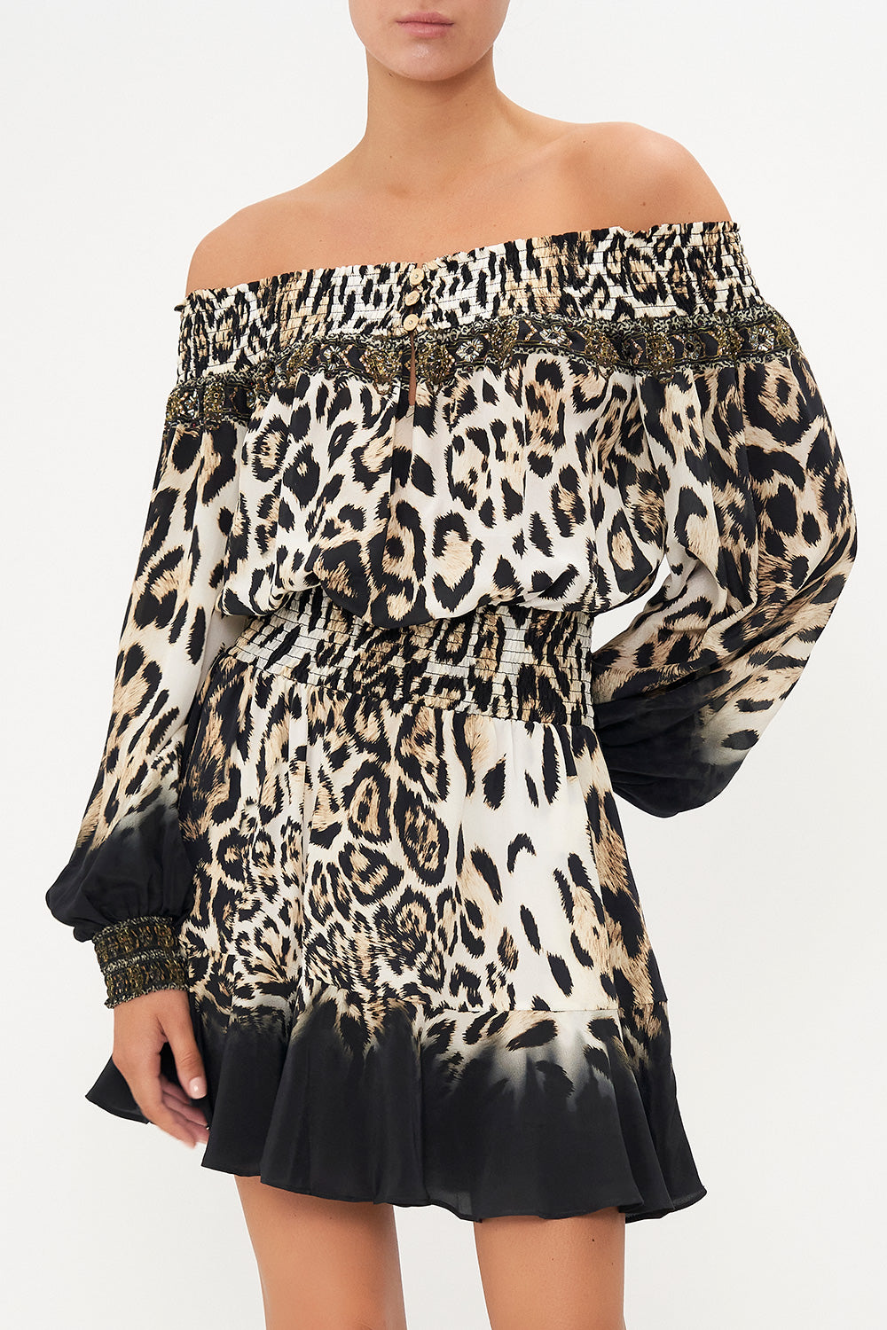 OFF SHOULDER SHORT DRESS COOL FOR CATS