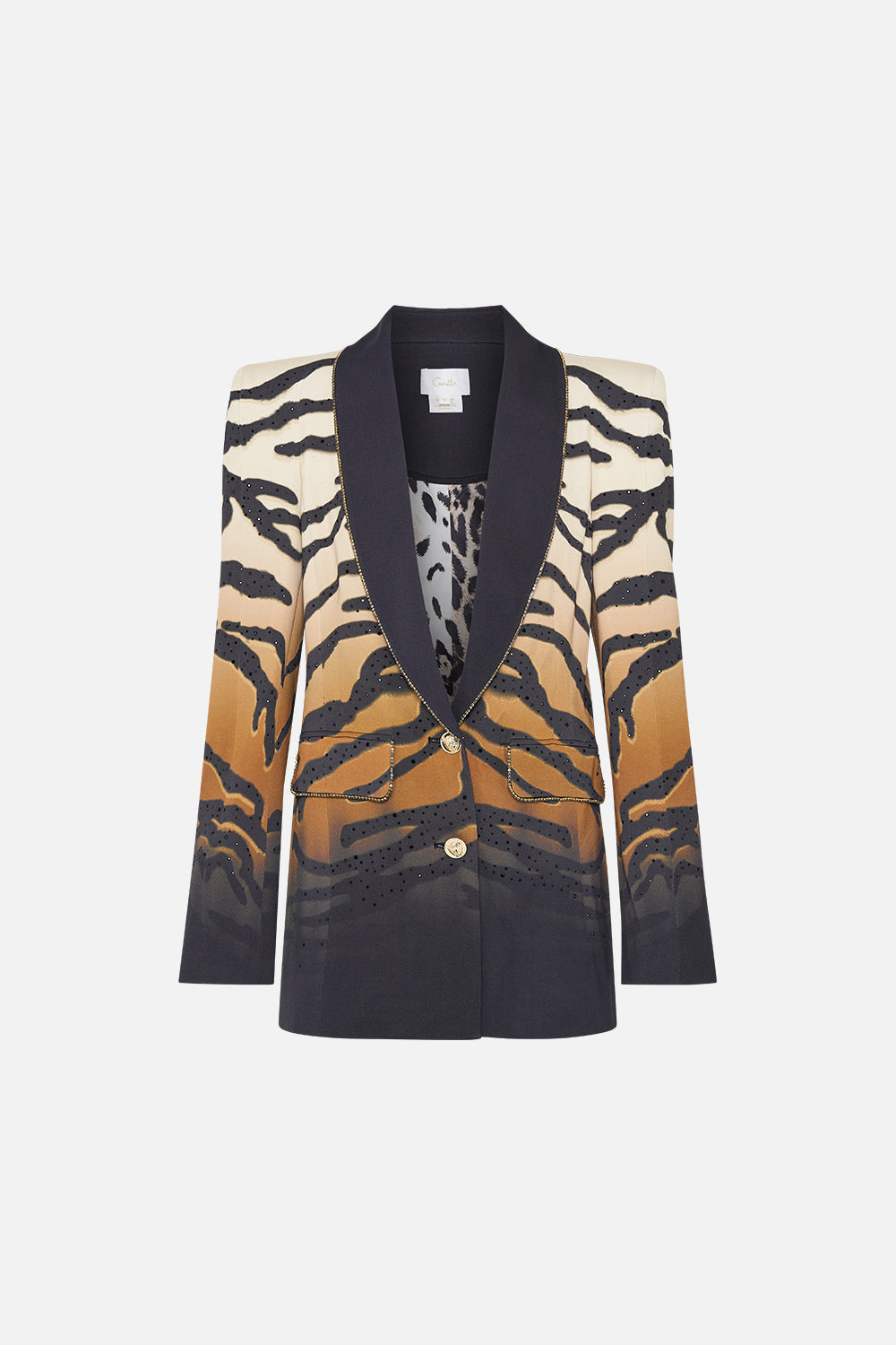 PEAKED SHOULDER BLAZER TAME MY TIGER