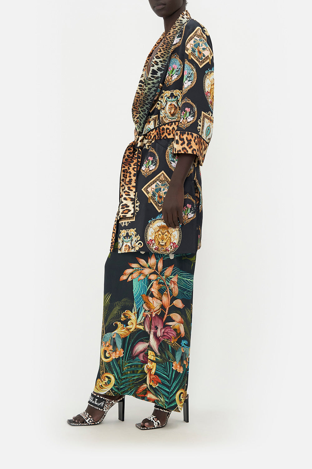 ROLL COLLAR PAJAMA JACKET FEARLESS FELIS