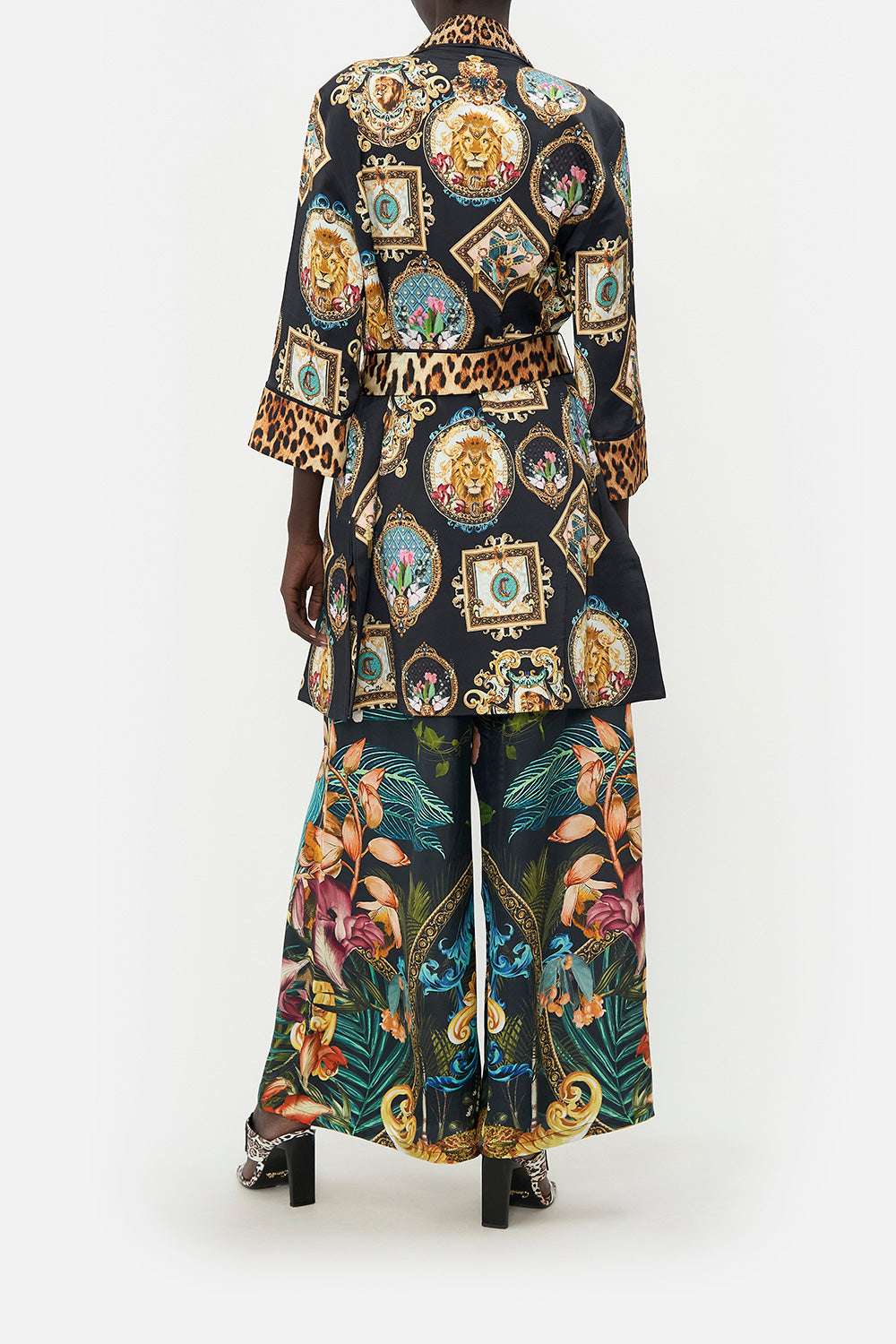 ROLL COLLAR PAJAMA JACKET FEARLESS FELIS