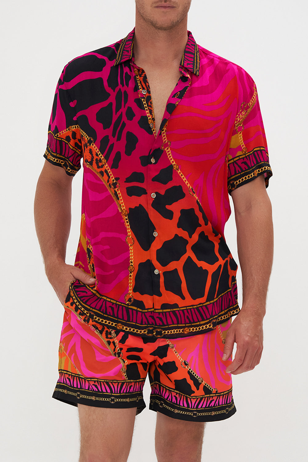 SHORT SLEEVE BUTTON THROUGH SHIRT ALWAYS CHANGE YOUR SPOTS