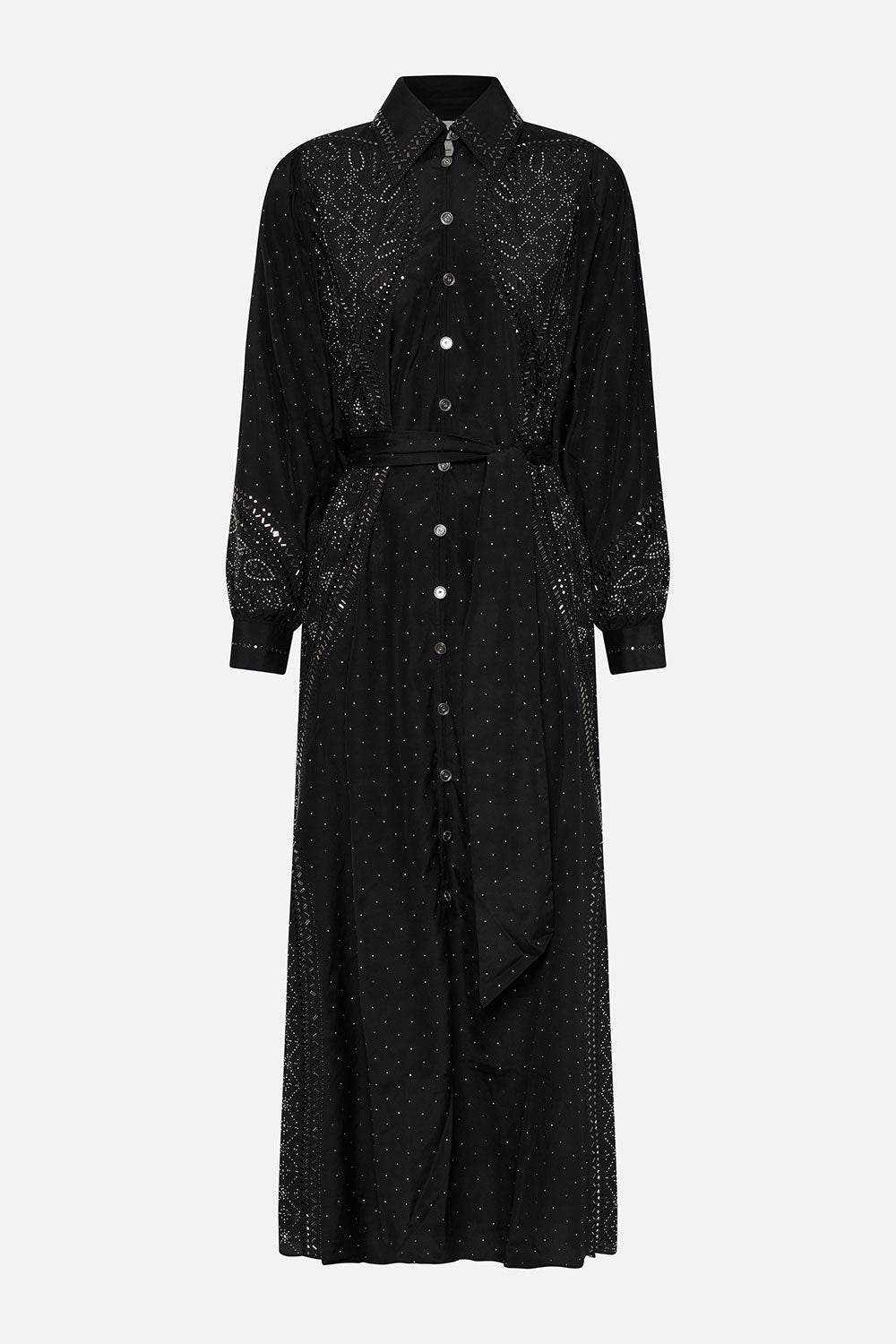 CURVED COLLAR SHIRT DRESS LUXE ESPIRITU