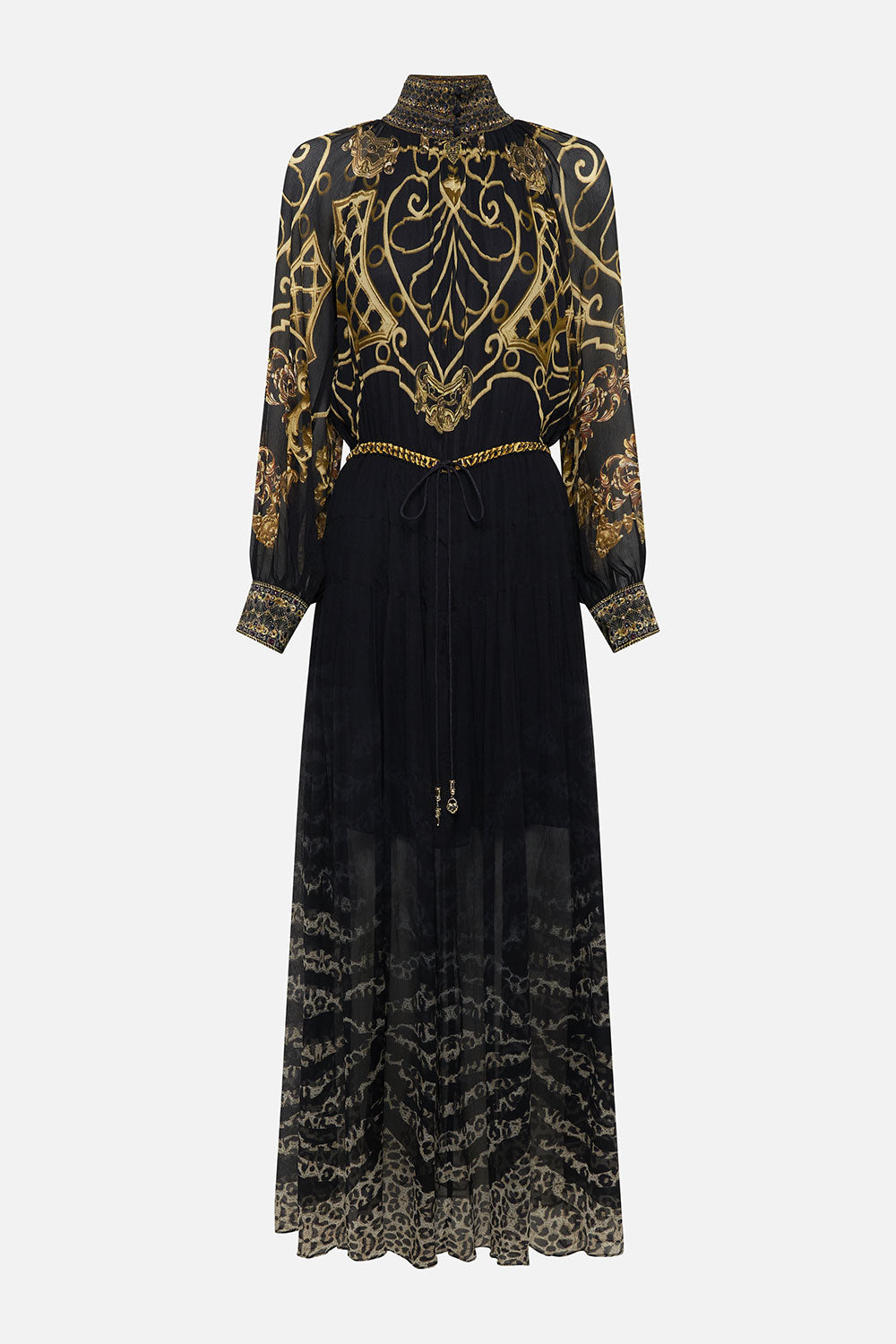 LONG SLEEVE DRESS WITH COLLAR SHADOWS OF ARMADA