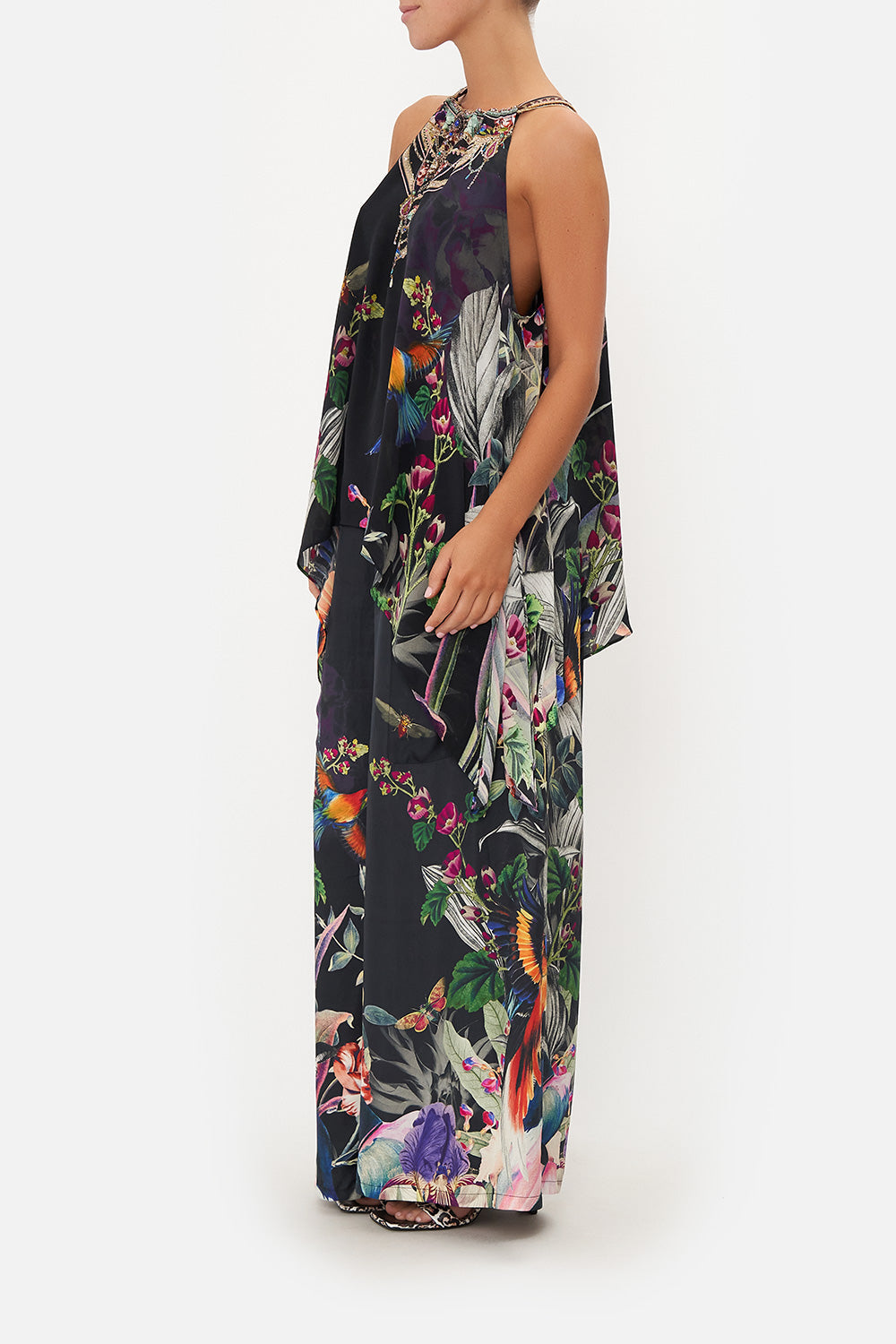 DRAWSTRING NECK TANK PARADISO PLACE