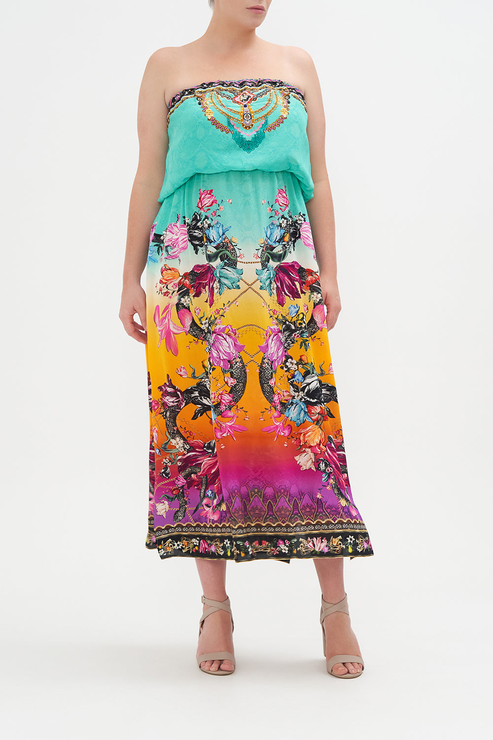 STRAPLESS BLOUSON DRESS VIPER ROOM