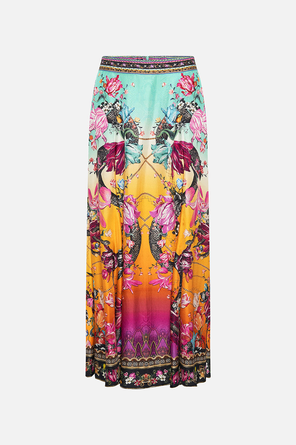 PANELLED FLARED LONG SKIRT VIPER ROOM