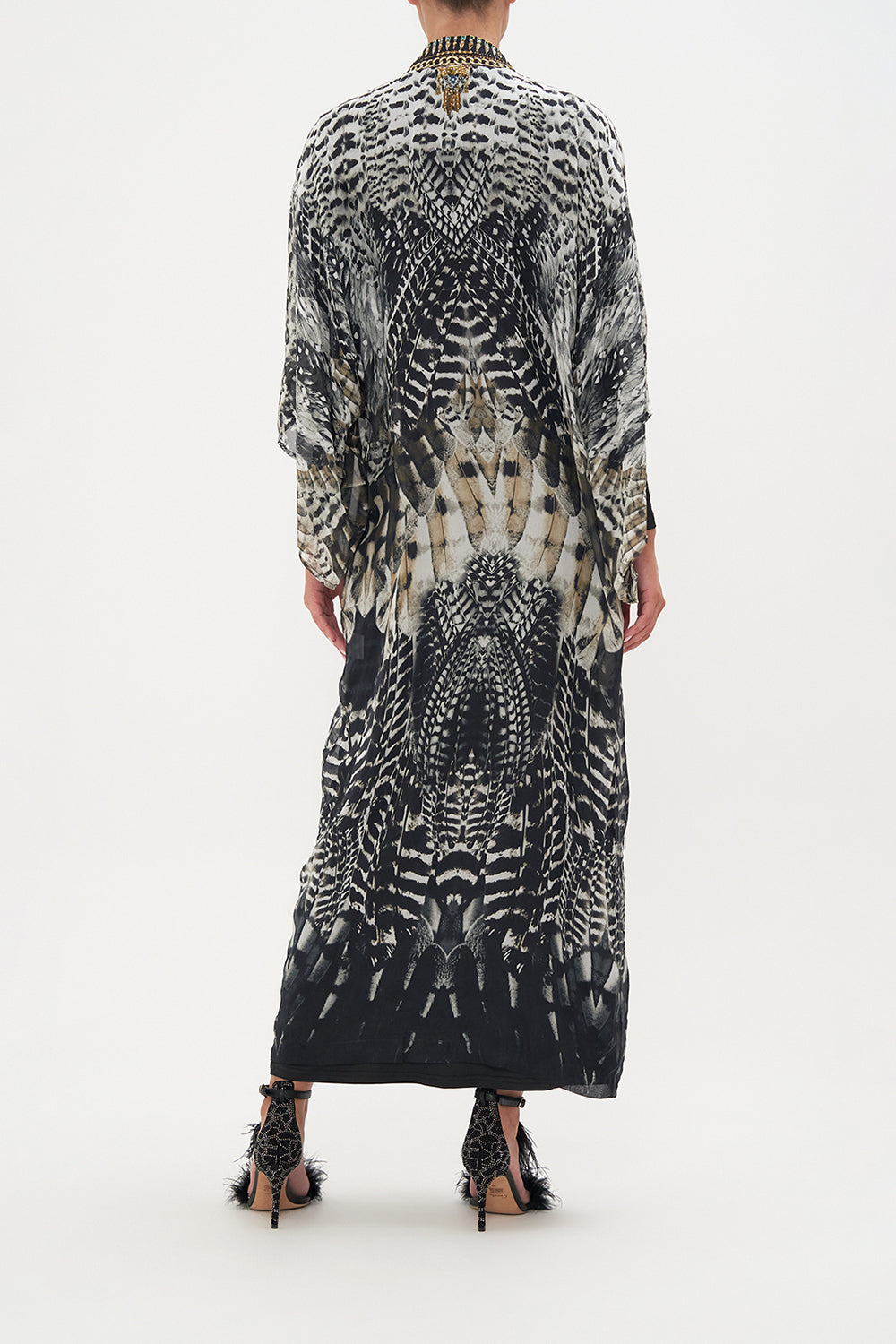 KIMONO LAYER WITH COLLAR NIGHT OWL