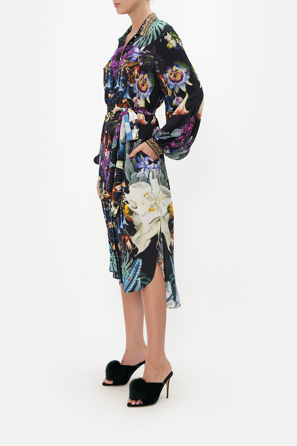 HIGH LOW MIDI SHIRT DRESS HYPNOTISE ME