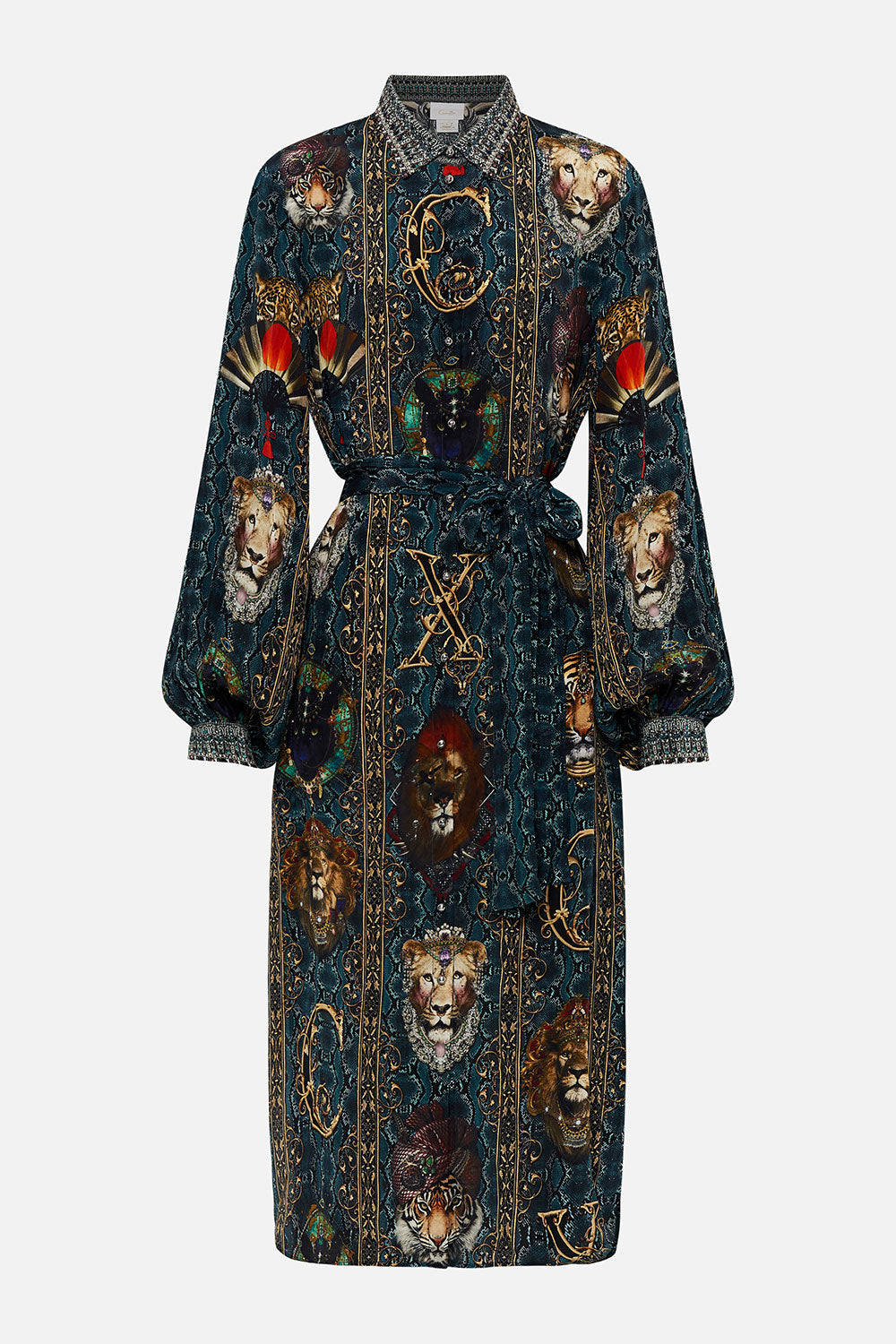 HIGH LOW MIDI SHIRT DRESS HEADS WILL ROLL