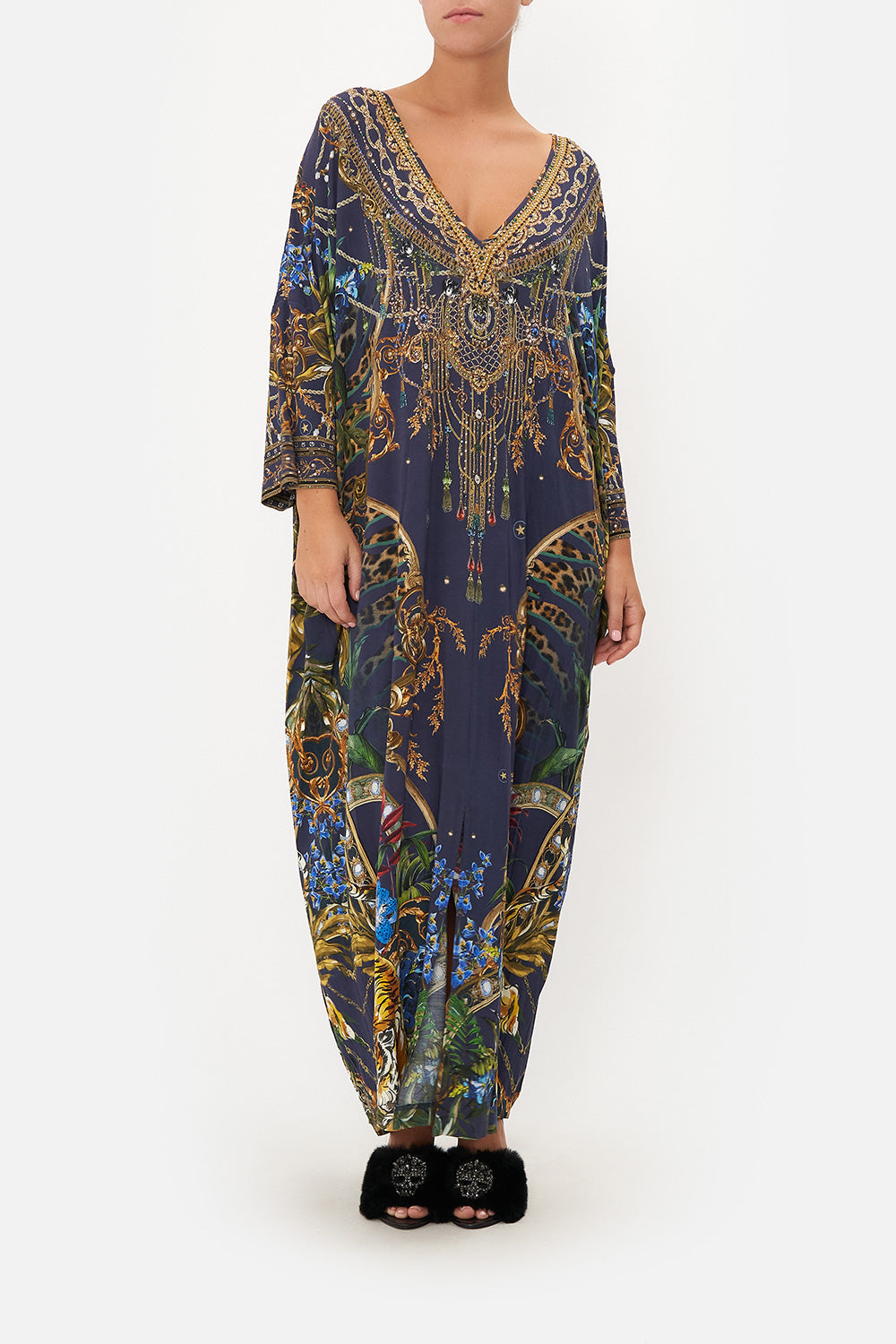 V NECK BATWING KAFTAN TIGER TALES