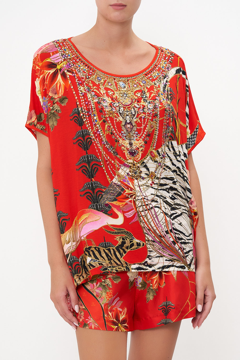 LOOSE FIT ROUND NECK TEE THE LEGEND OF ZIBA