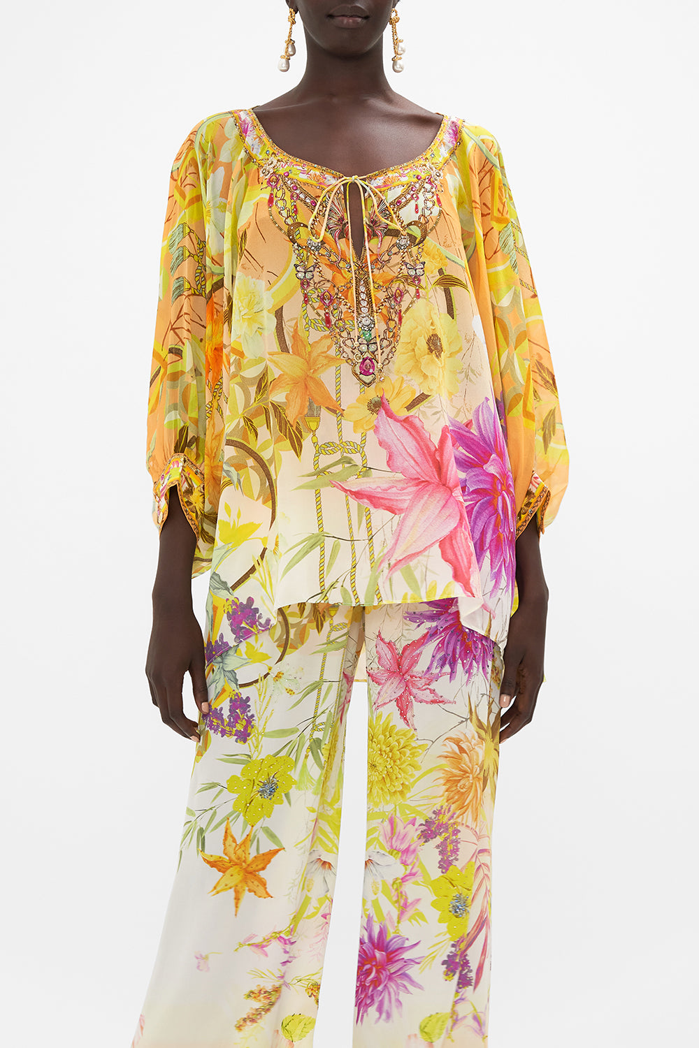 RAGLAN SLEEVE BLOUSE WITH CUFF HOW DOES YOUR GARDEN GROW