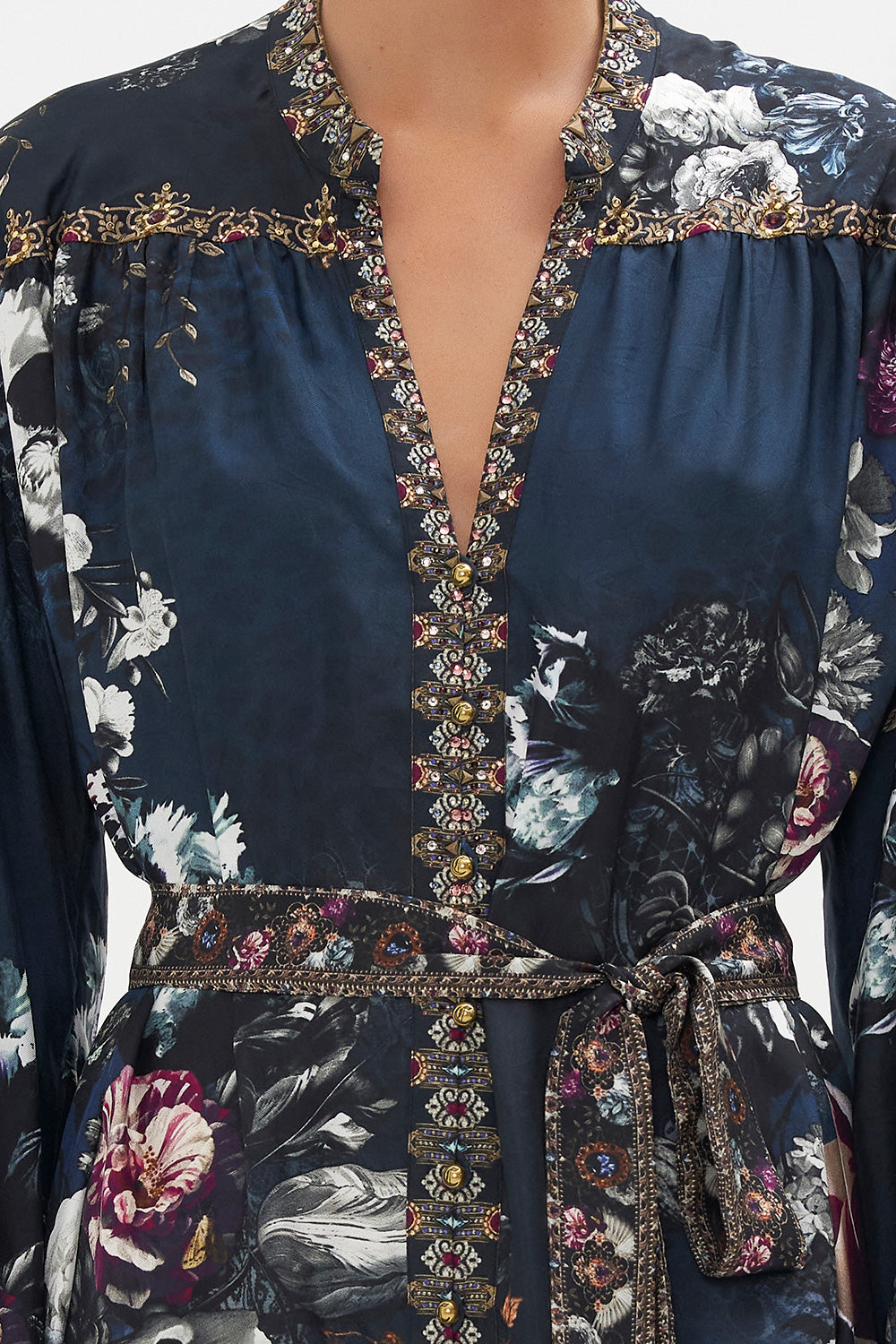 BLOUSON SLEEVE MIDI DRESS NOT A WALLFLOWER