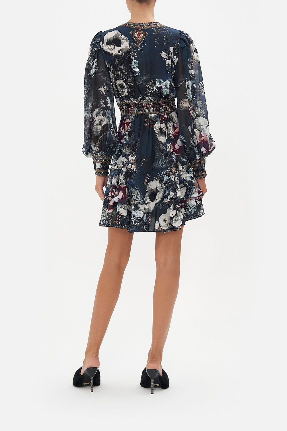 BUTTON FRONT FRILL DRESS NOT A WALLFLOWER