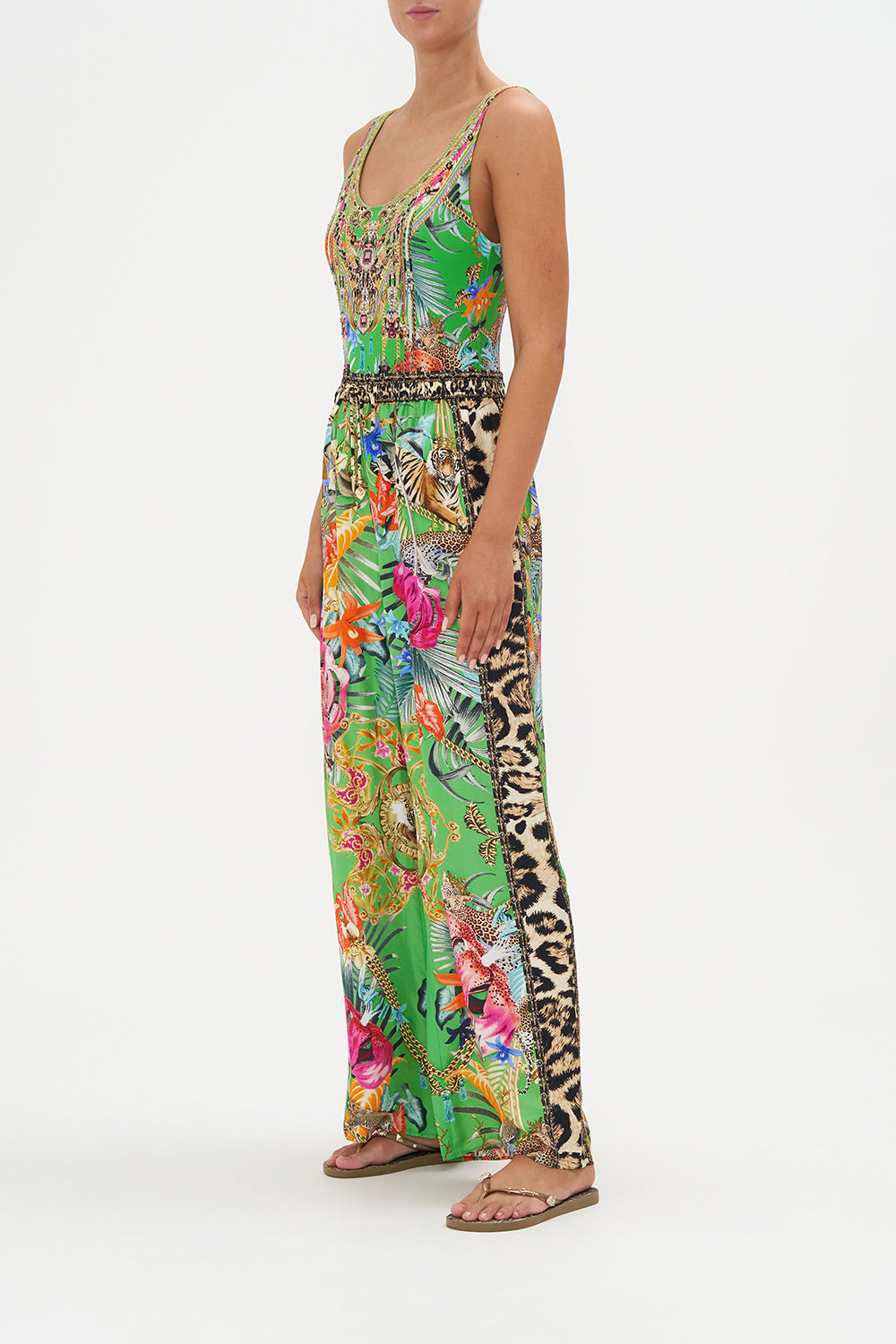 DRAWSTRING PANT WITH SIDE PANEL CURIOUS AND CURIOUSER