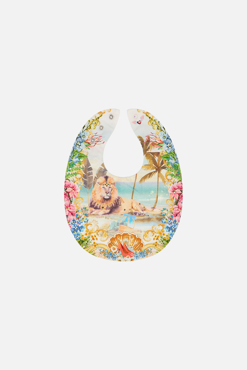 Babies Oversized Bib Delirium Days print by CAMILLA