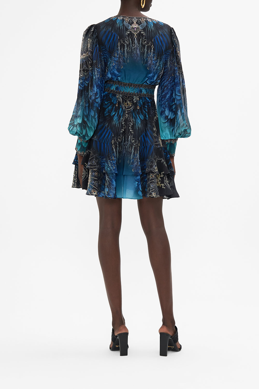 BUTTON FRONT FRILL DRESS GROUND CONTROL