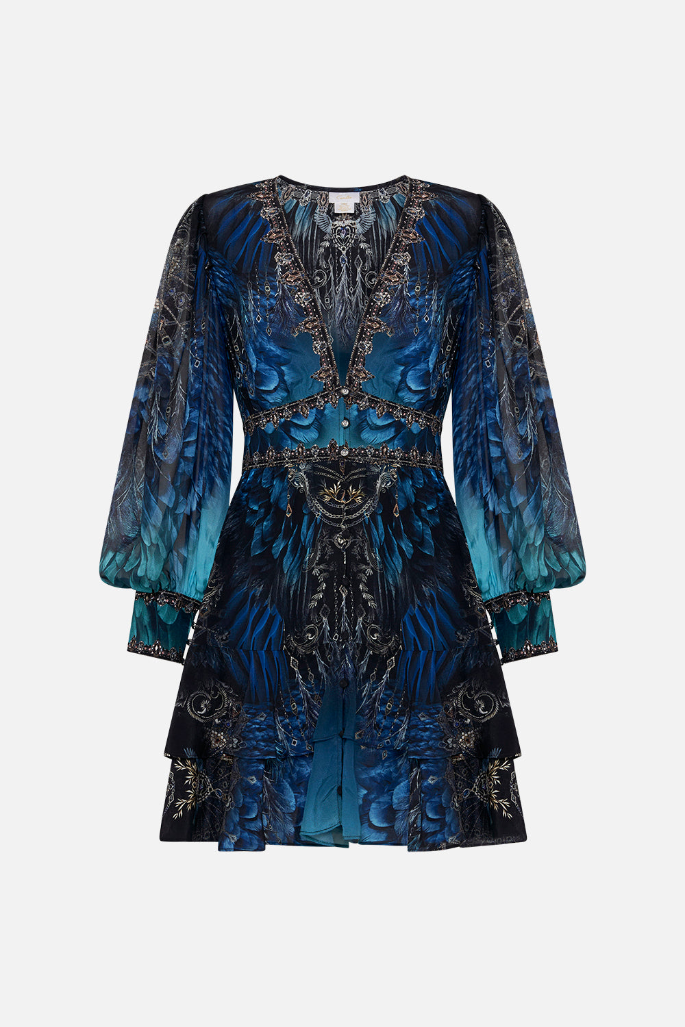 BUTTON FRONT FRILL DRESS GROUND CONTROL