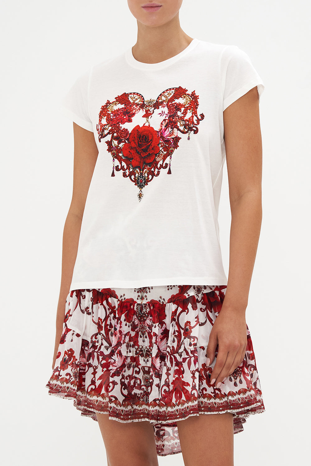 SLIM FIT ROUND NECK T-SHIRT CROWN OF THORNS