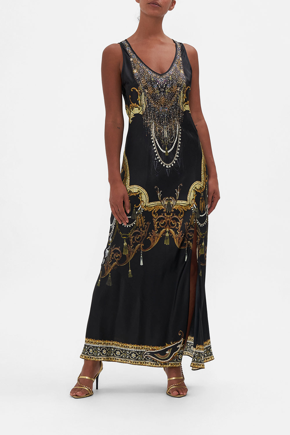 BIAS CUT TANK DRESS RAVIN RAVEN