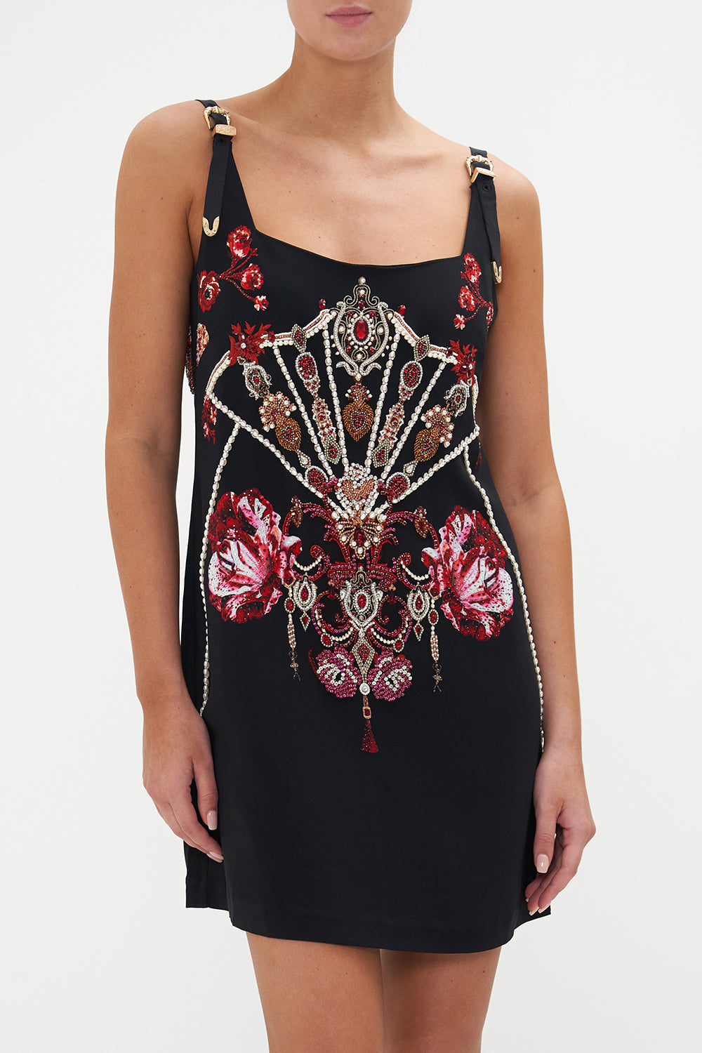 SQUARE NECK SHIFT DRESS SISTERHOOD OF THE ROSE