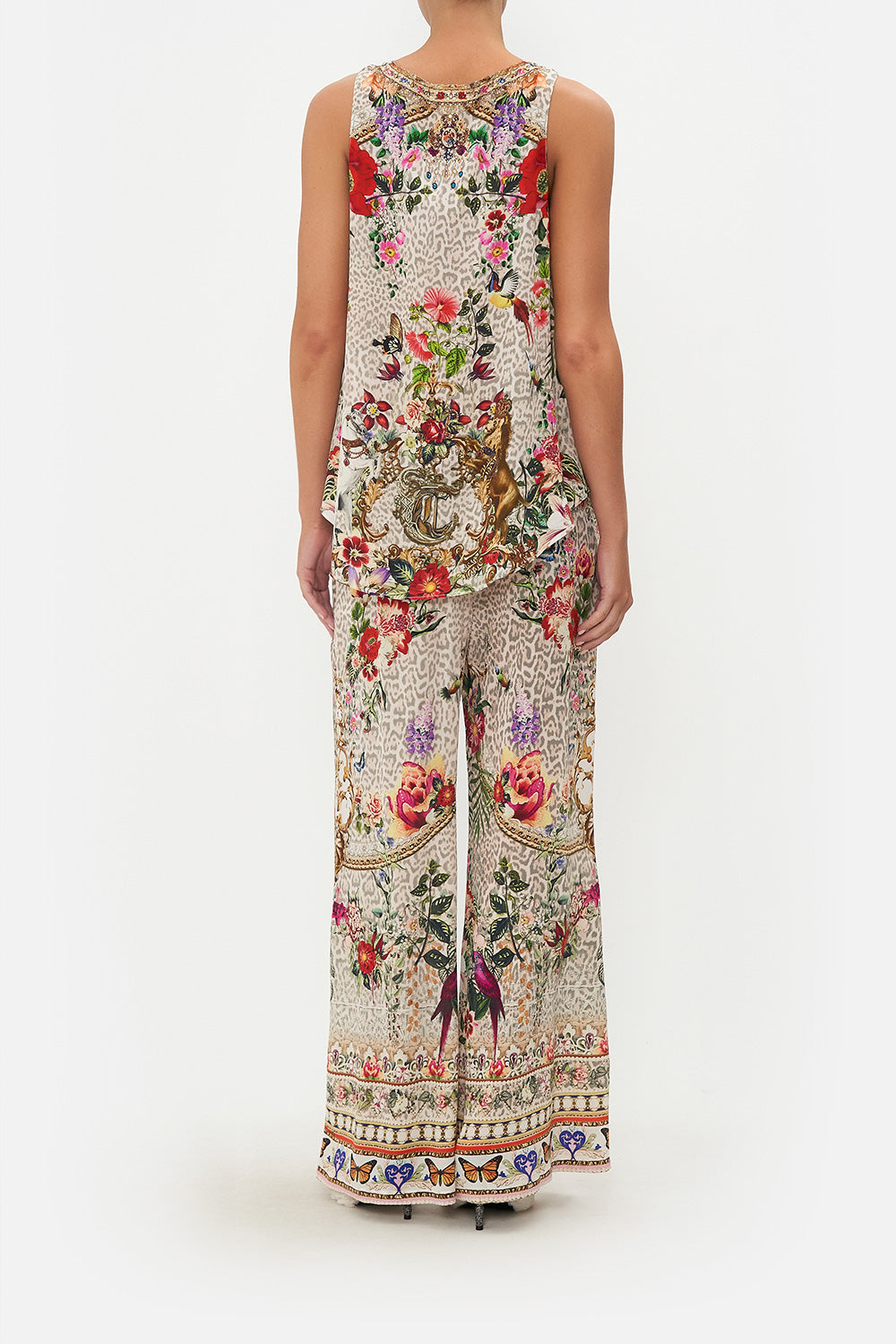 TANK TOP WITH STRAP BEAD DETAIL LEOS BOUQUET