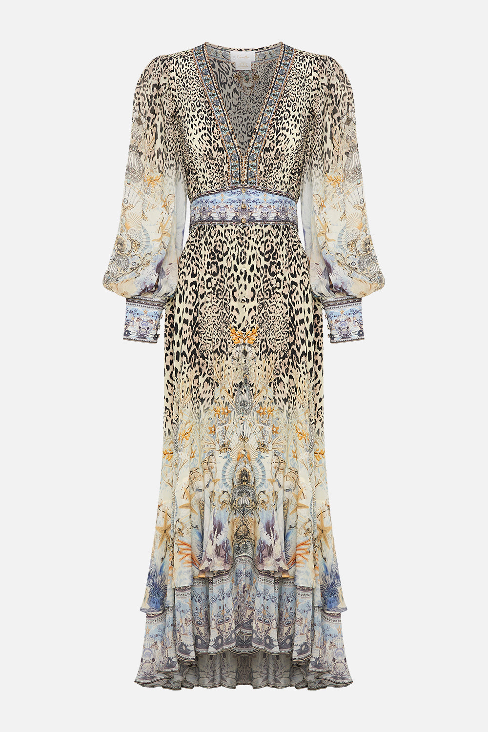 LONG BUTTON FRONT DRESS SEAHORSE SONNET