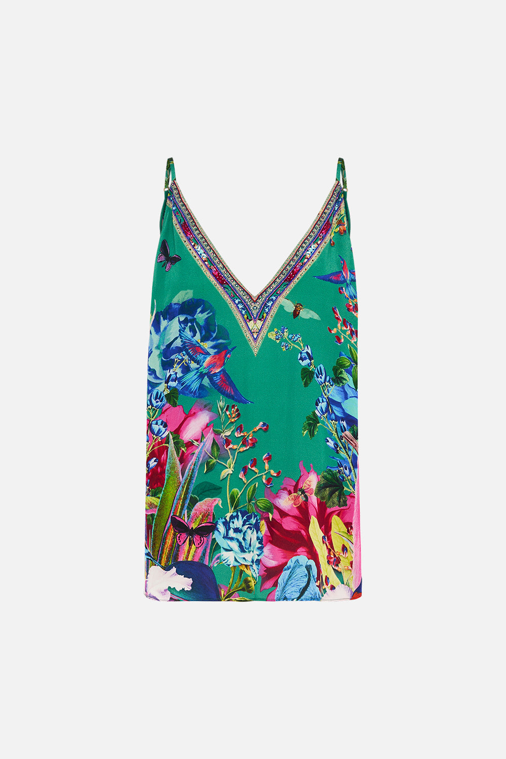 V NECK CAMI RUN FROM PARADISE
