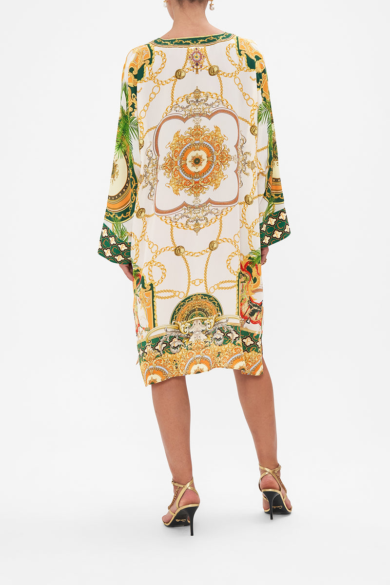 METAL EYELET KAFTAN A HEART THAT FLUTTERS