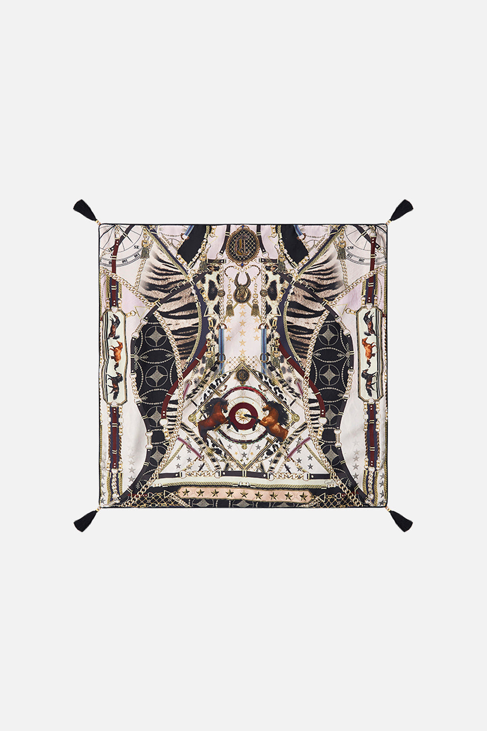 LARGE SQUARE CUSHION WILD HORSES