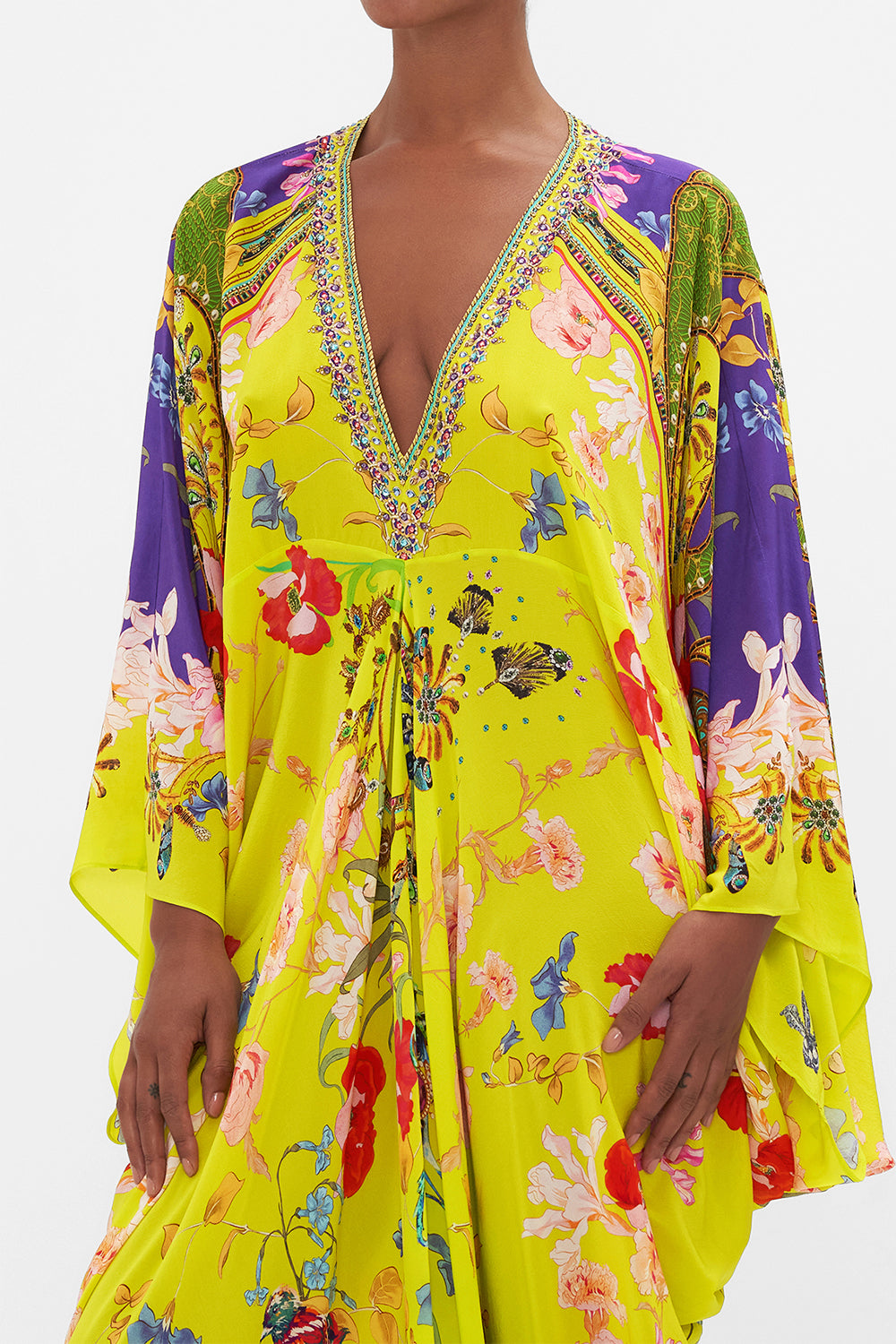 T SHAPE LONG KAFTAN PEACOCK PROUD