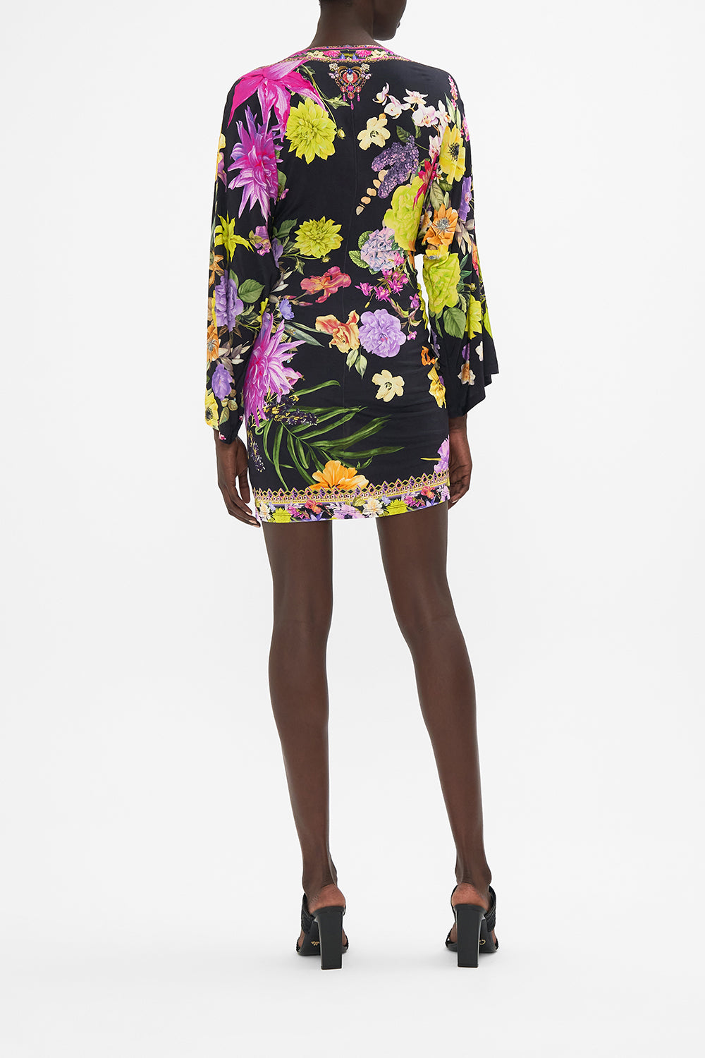 TWIST FRONT MINI DRESS PEACE BE WITH YOU