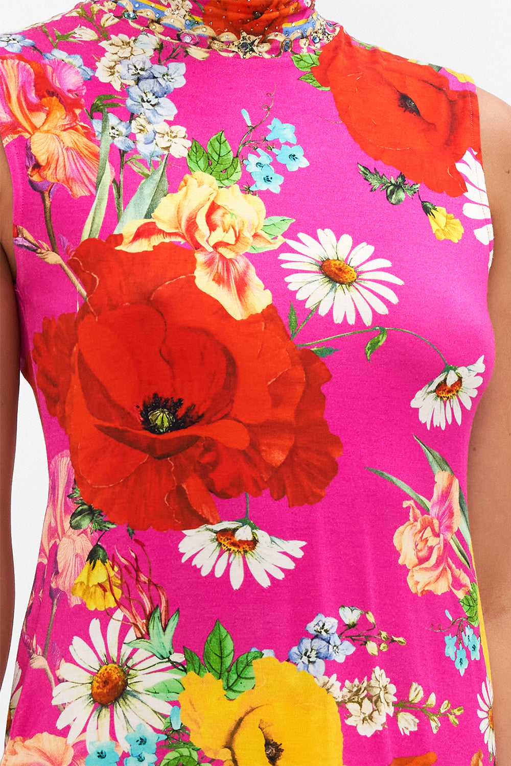 SLEEVELESS TURTLENECK RAINBOW BODY