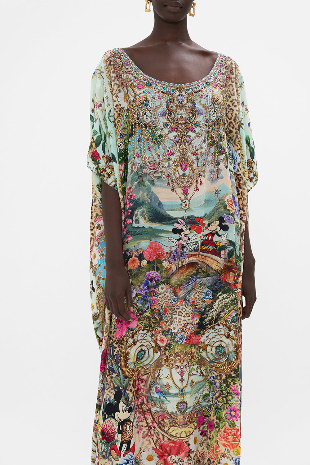 ROUND NECK KAFTAN MICKEY TAKES A TRIP