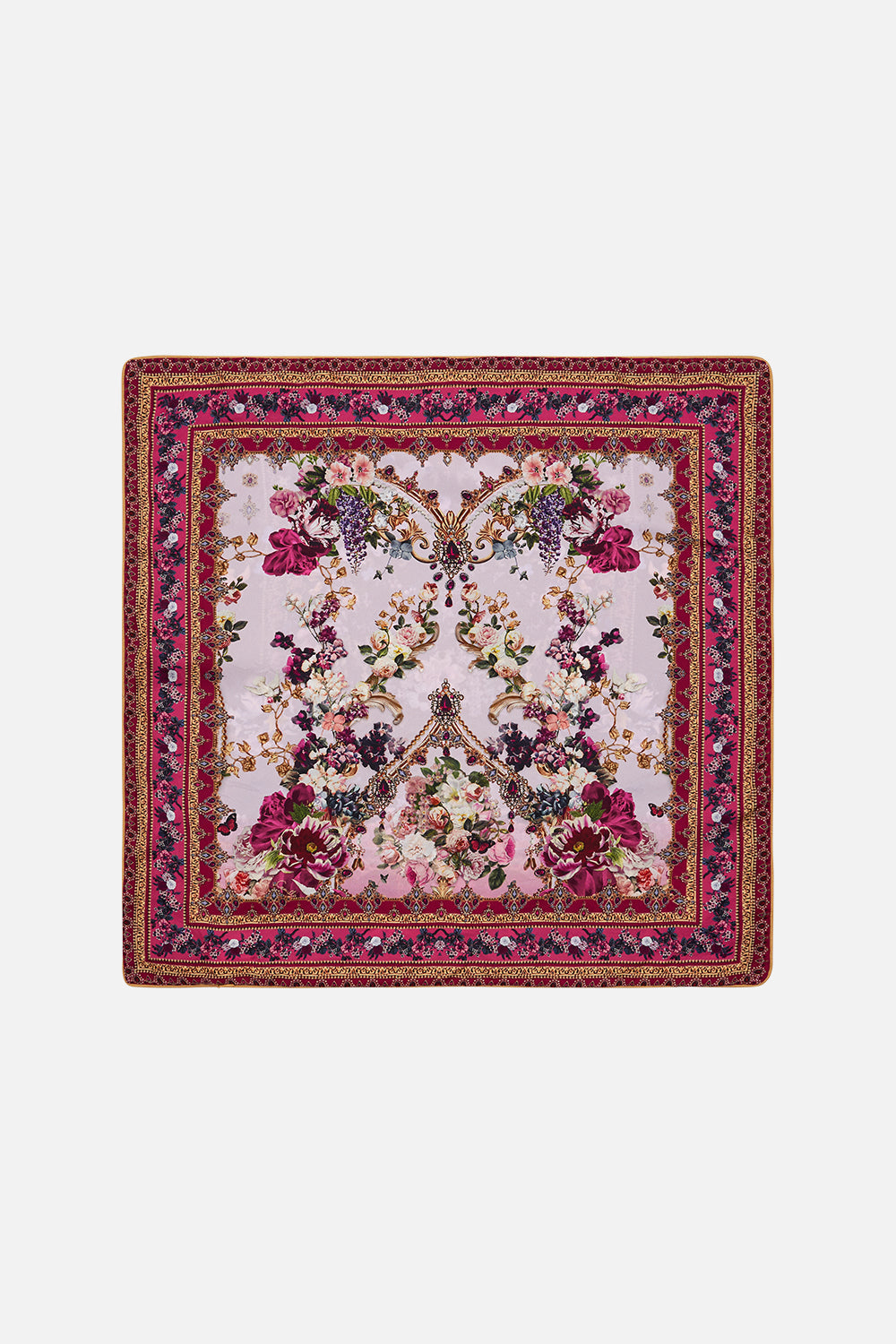 LARGE SQUARE CUSHION OBSIDIAN BLOOM