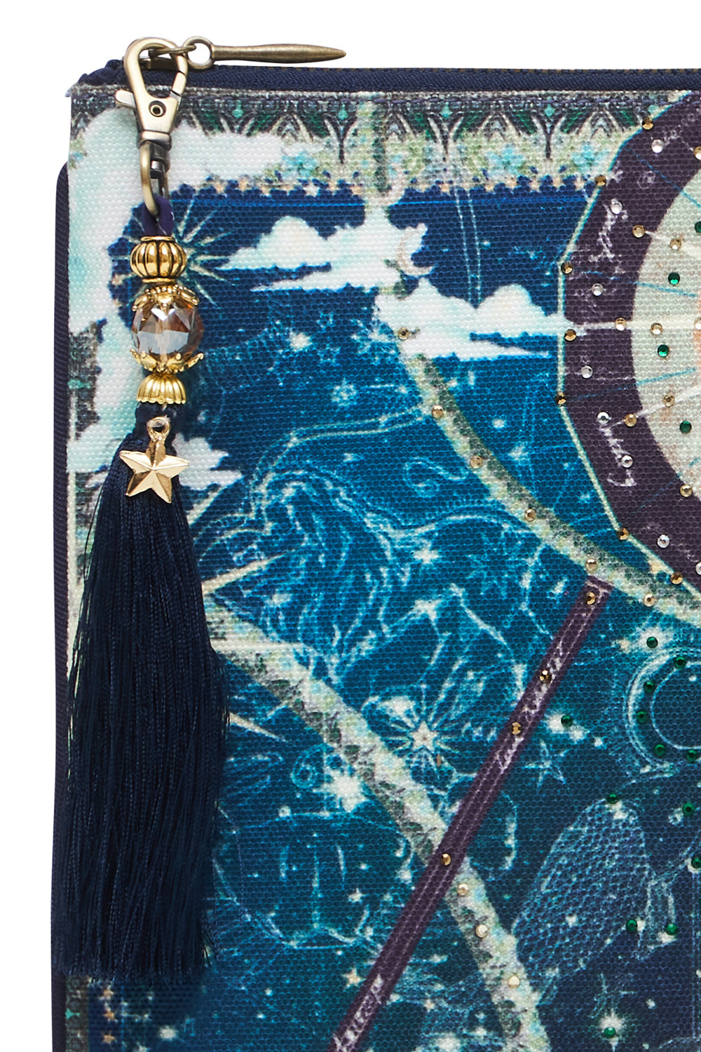 SMALL CANVAS CLUTCH INTO THE MYSTIQUE