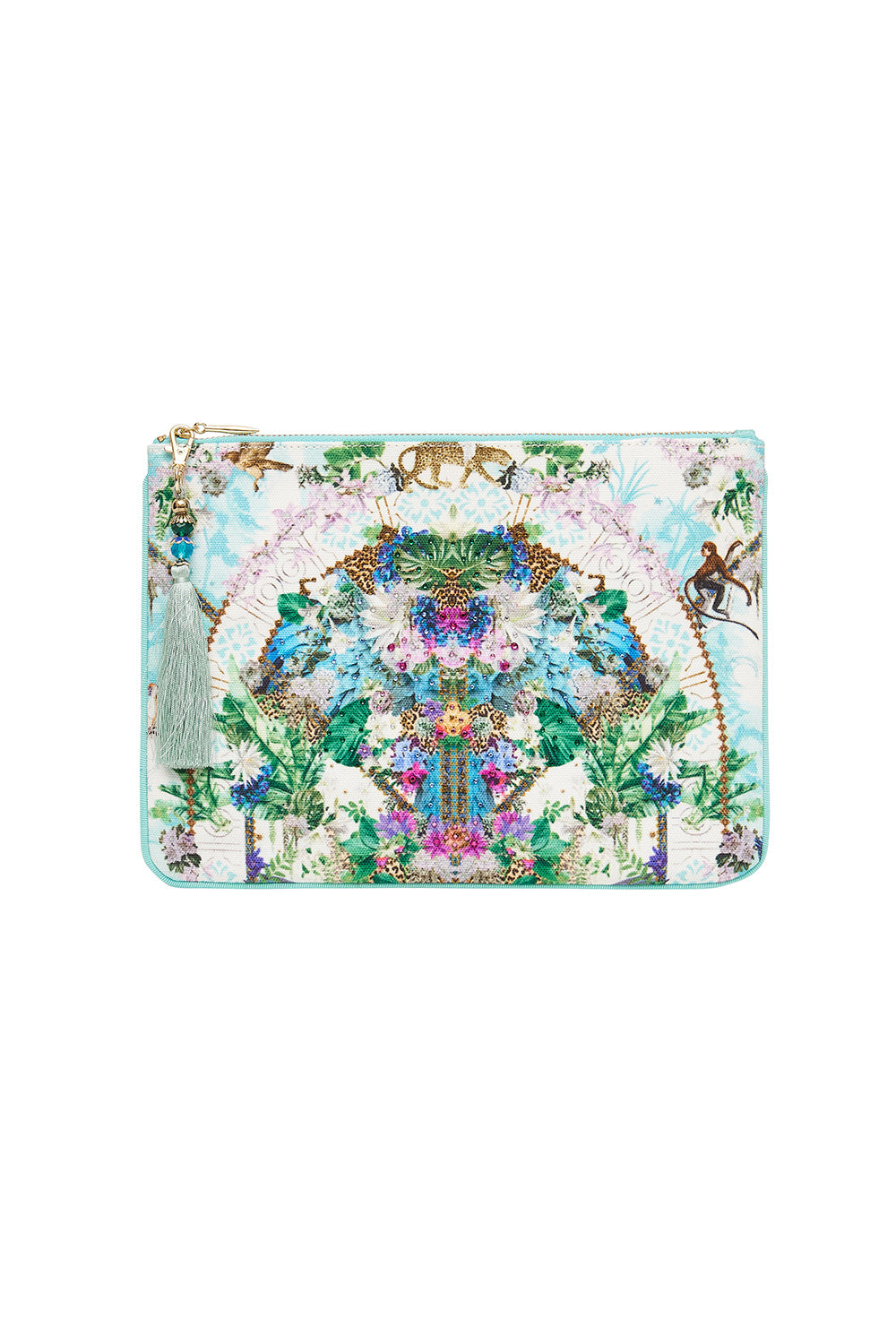 SMALL CANVAS CLUTCH MOON GARDEN