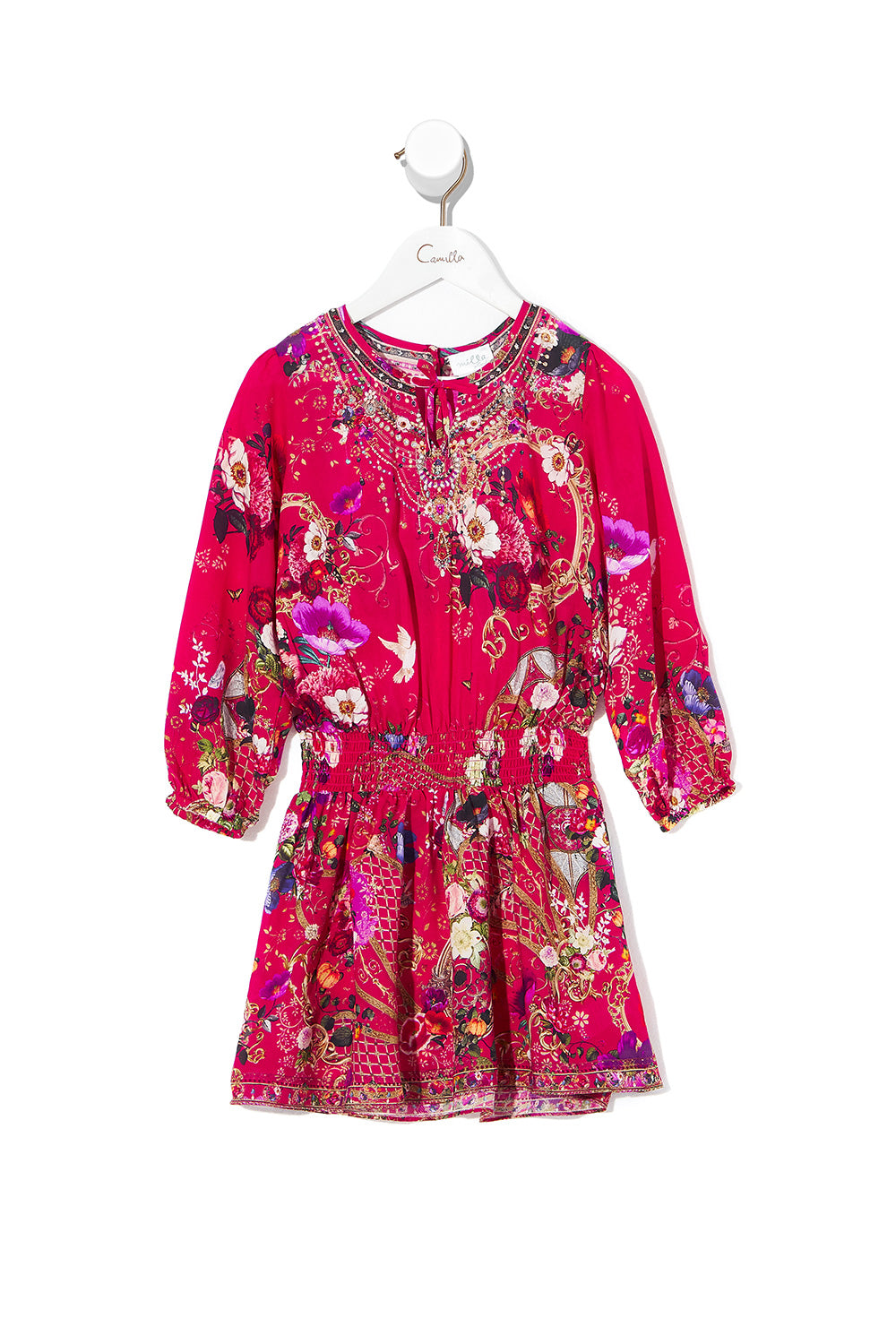 KIDS RELAXED SHIRRED WAIST DRESS BEAUTIFUL BEINGS