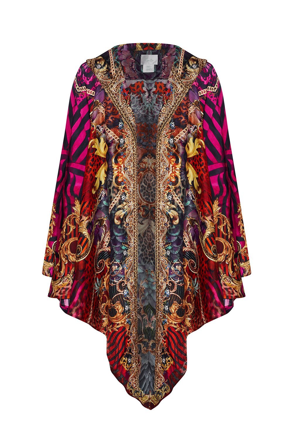 SILK HOODED SHAWL SLAVE TO THE RHYTHM